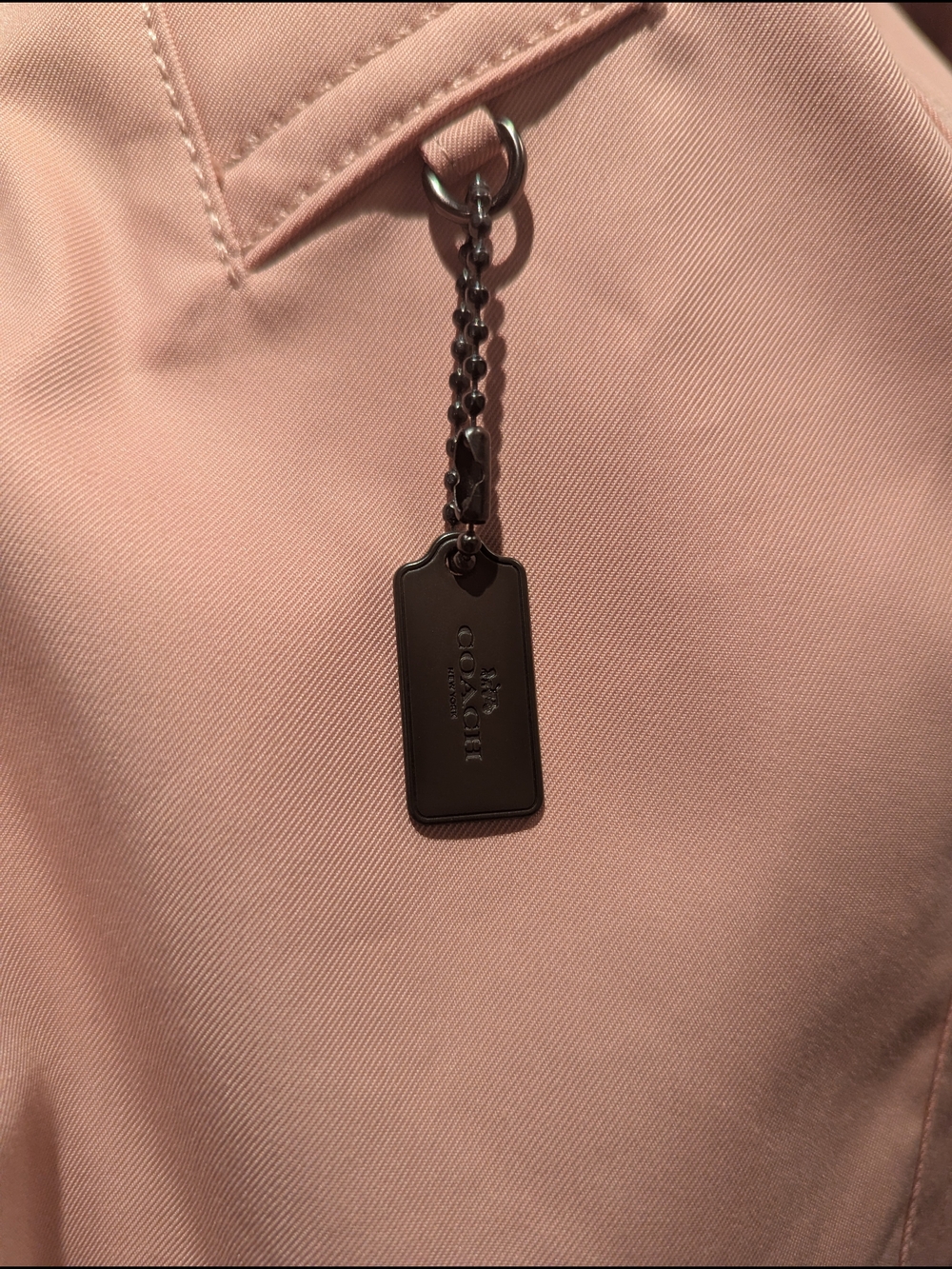 Coach Double-Breasted Trench Coat in Blush Pink - Picture 8 of 8